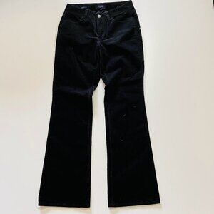 Talbots Pant Trouser Black Curvy Corduroy Boot Cut Flare Winter Classic Sweater